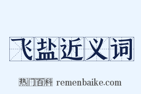 飞盐近义词是什么意思的图片